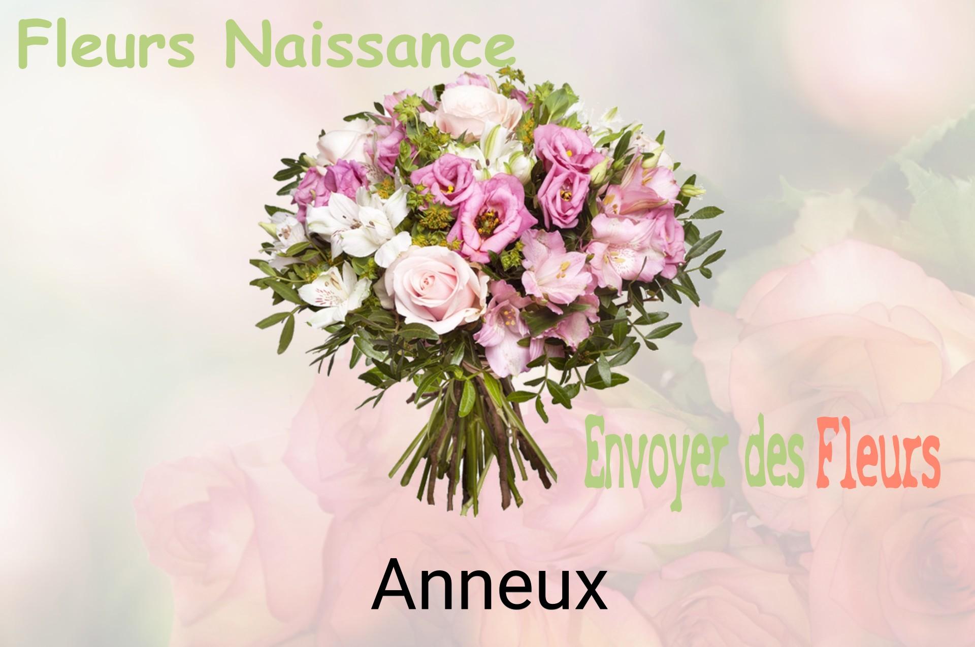 Bouquet de fleurs de naissance livré à Anneux