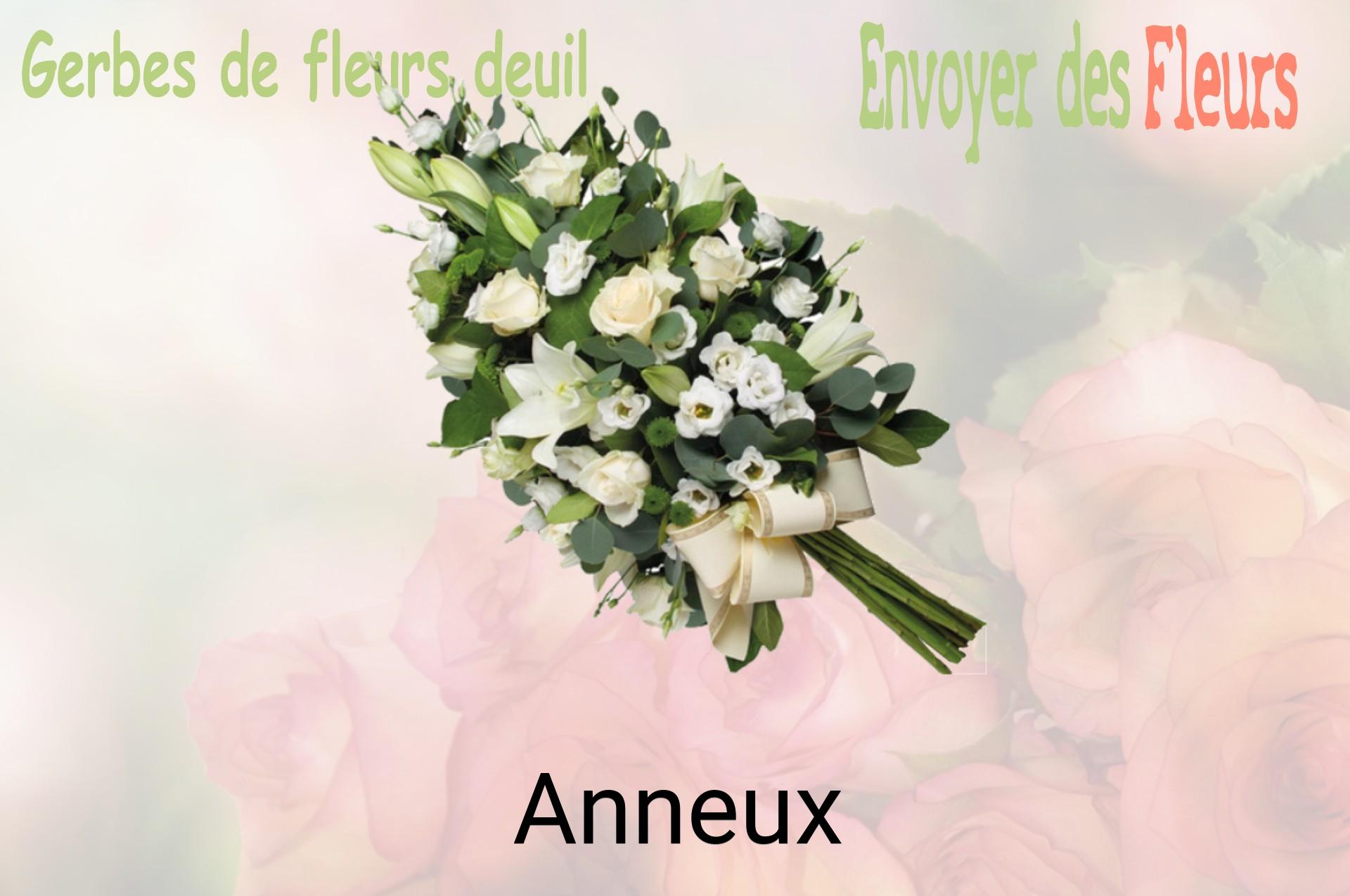 Gerbe de fleurs de deuil livrée à Anneux